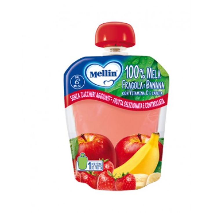 Snack 100% Manzana Fresa Plátano Mellin 90g