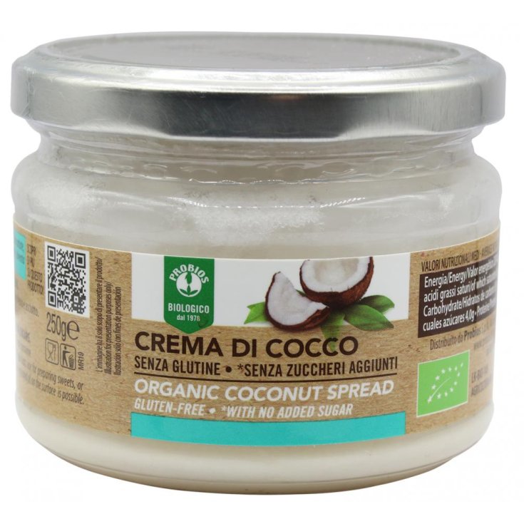 Crema 100% Coco Sin Azúcares Añadidos Probios 250g