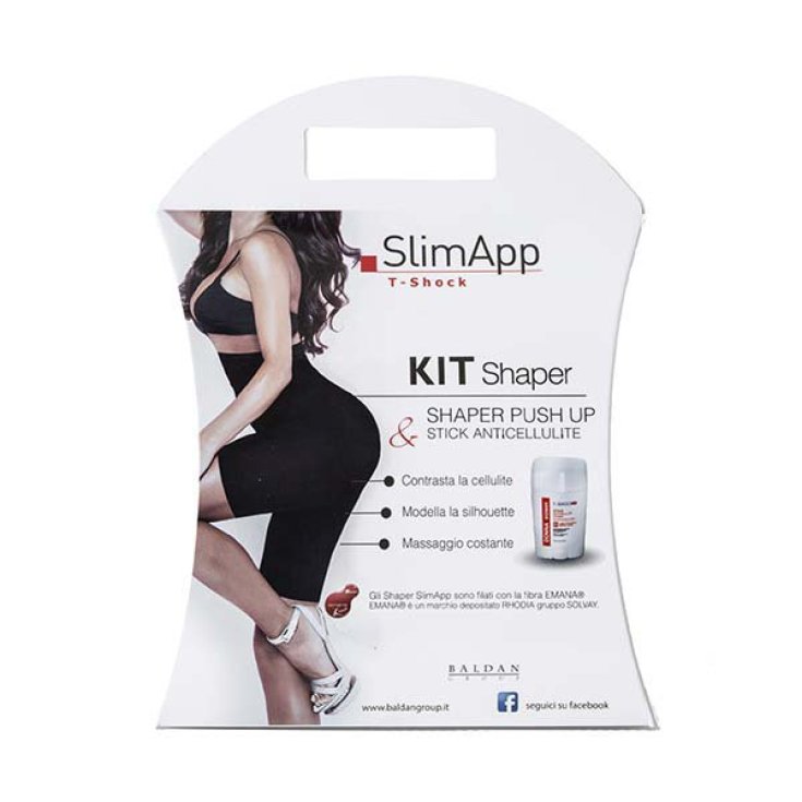 Baldan SlimApp T-Shock Kit Moldeador Push-Up Talla S + Stick Anticelulítico