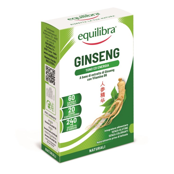 Equilibra® Ginseng 60 Cápsulas 19g