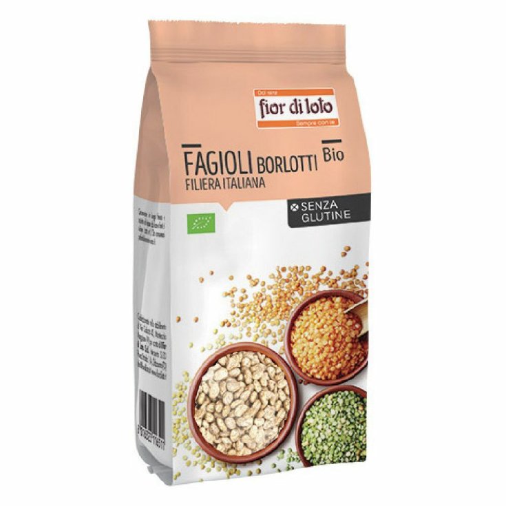 Il Firo Di Loto Frijoles Borlotti Italianos Ecológicos Sin Gluten 400g