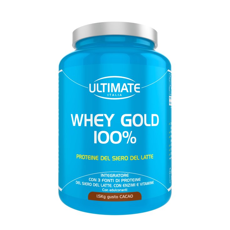 Ultimate Sport Whey Gold 100% Suplemento Alimenticio Sabor Cacao 1,5Kg