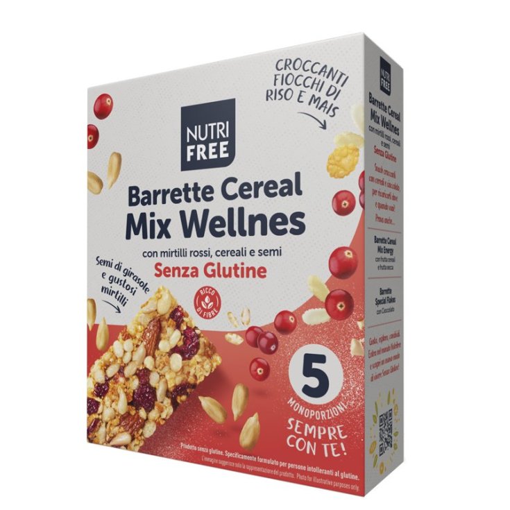 Nutrifree Cereal Mix Barritas Bienestar Sin Gluten 28gx5