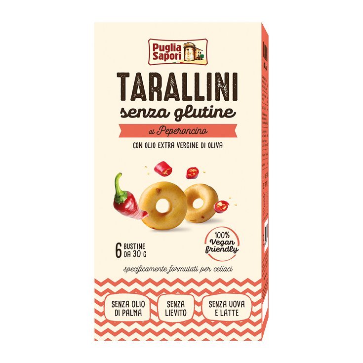 Puglia Sapori Tarallini Guindilla Sin Gluten 6x30g