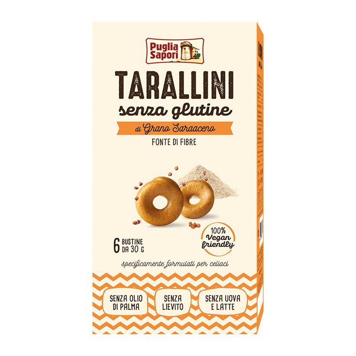 Puglia Sapori Tarallini Alforfón Sin Gluten 6x30g