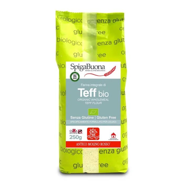 SpigaBuona Harina de Teff Integral Ecológica Sin Gluten 250g