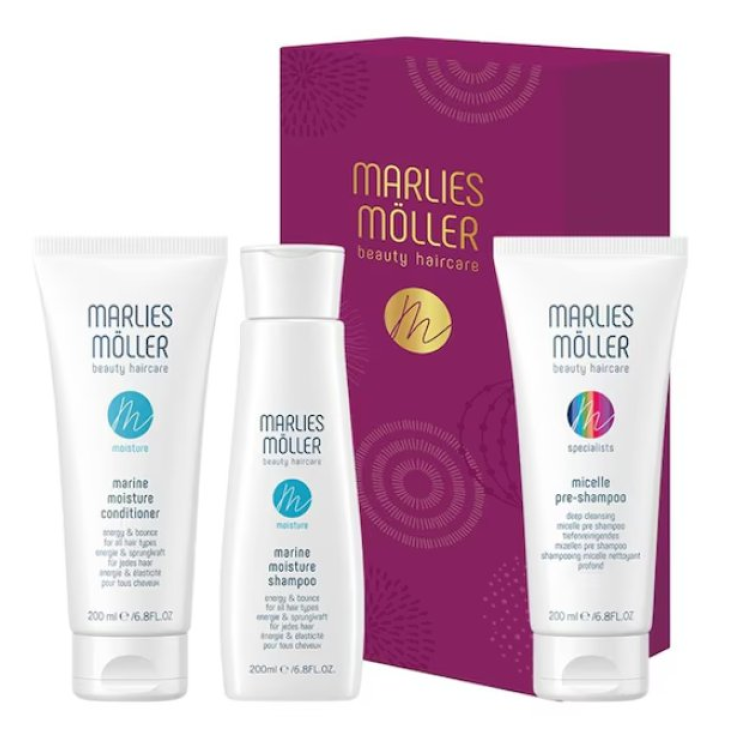 Marlies Moller Marine Moisture Champú 100ml Set 3 Partes 2018