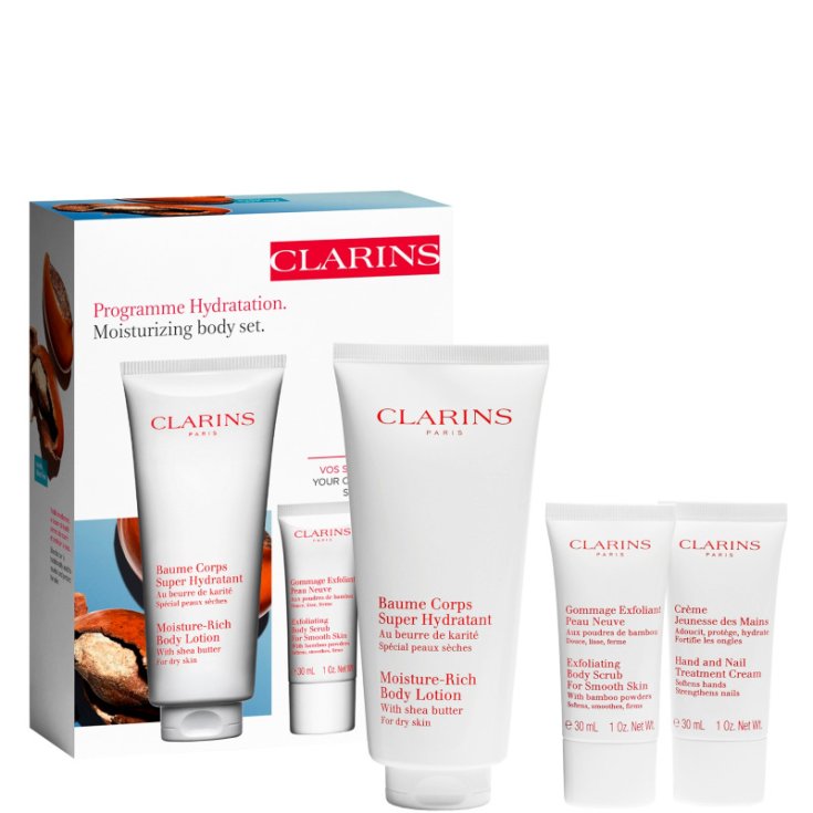 Clarins Super Crema Corporal Hidratante 200ml Set 3 Partes 2018