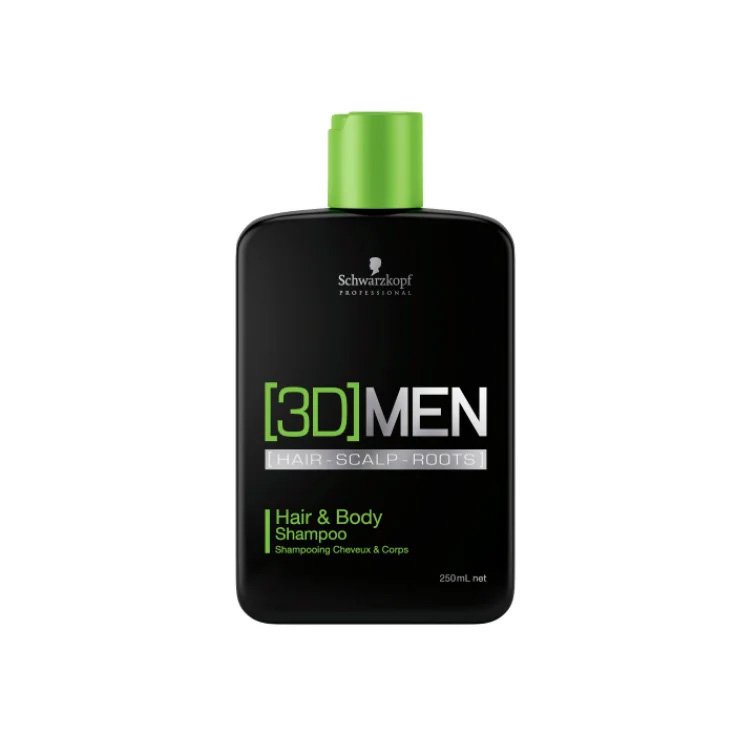 Schwarzkopf Professional 3D Men Champú Cabello Y Cuerpo 250ml