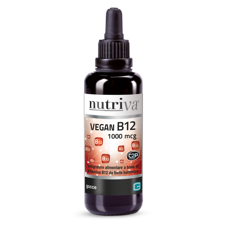 Nutriva Vegan B12 Complemento Alimenticio Líquido Sin Gluten 1000mcg 30ml