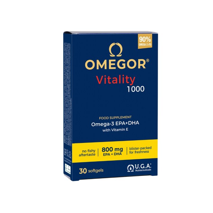 Omegor Vitality 1000 Complemento Alimenticio Sin Gluten 30 Cápsulas Blandas