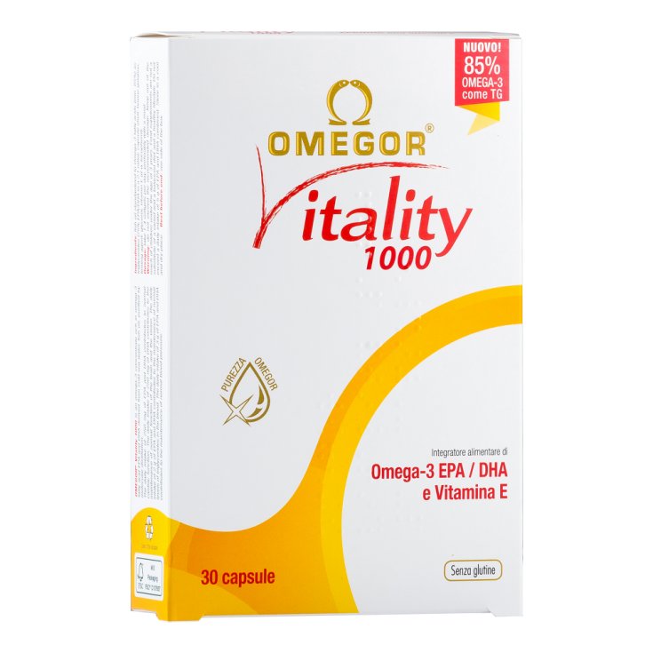 Omegor Vitality 1000 Complemento Alimenticio Sin Gluten 30 Cápsulas Blandas