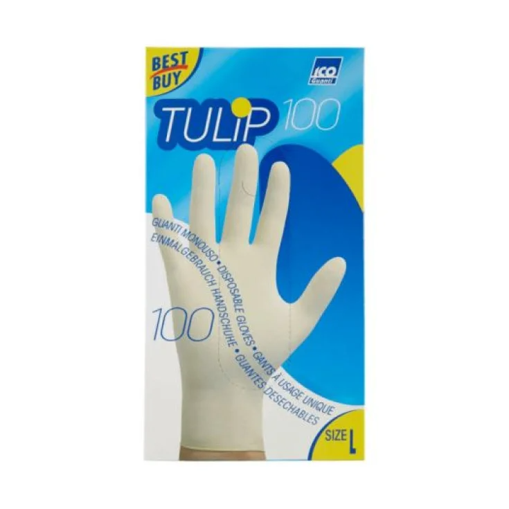 TULIP 100 GUANTES DESECHABLES MIS L