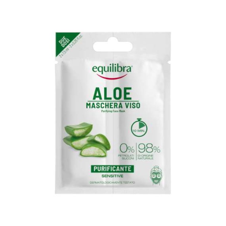 MASCARILLA EQUILIBRA ALOE M/DOSIS 2X7.5 M