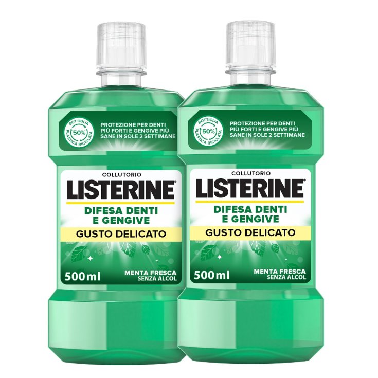 Listerine® Defensa Dientes Y Encías Sabor Delicado 2x500ml