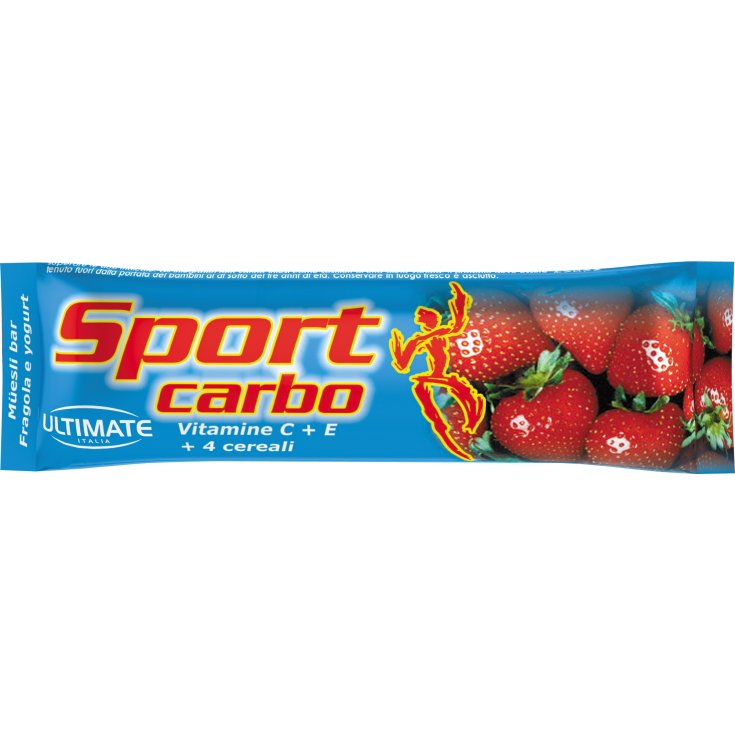 Ultimate Sport Carbo Barrita Energética De Yogur De Fresa 25g