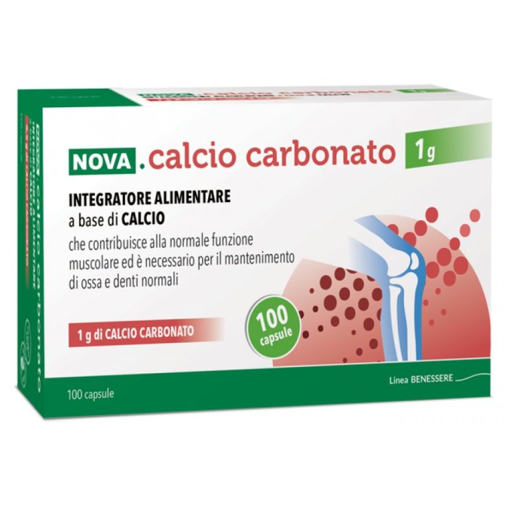 Complemento Alimenticio de Carbonato de Calcio 100 Cápsulas