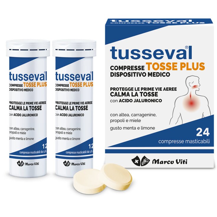 Tusseval TOSSE PLUS Marco Viti 24 Comprimidos Masticables