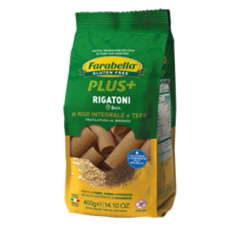 Farabella Plus + Rigatoni Arroz Integral y Teff Sin Gluten 300g