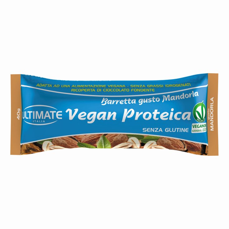 Ultimate Vegan Protein Sabor Almendra Barrita Sin Gluten 40g