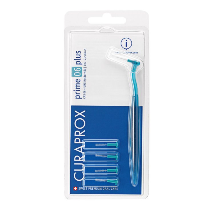 Curaprox Prime 06 Plus Cepillos Dentales Mango Turquesa 5 Piezas