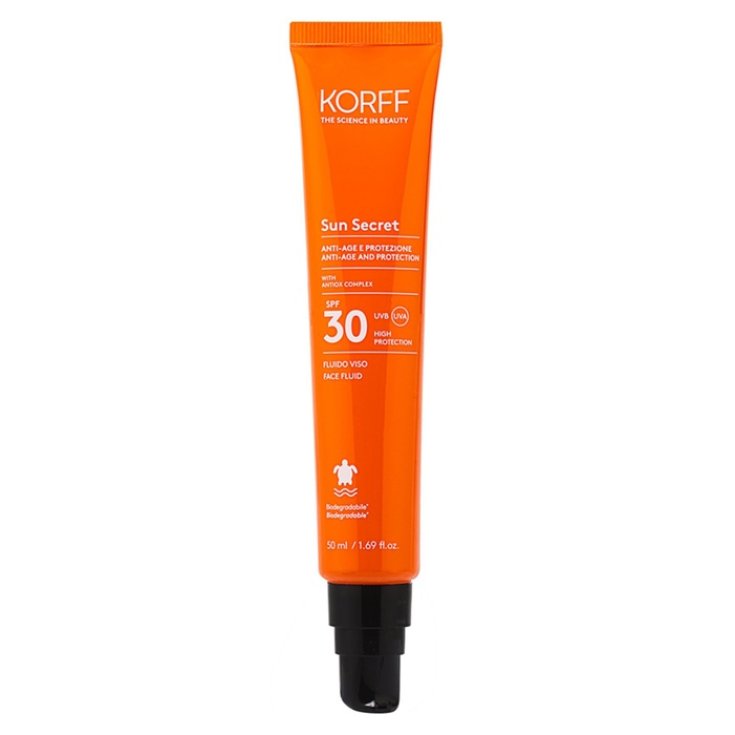 Fluido Facial Protección Antiedad SPF30 Sun Secret Air KORFF 50ml