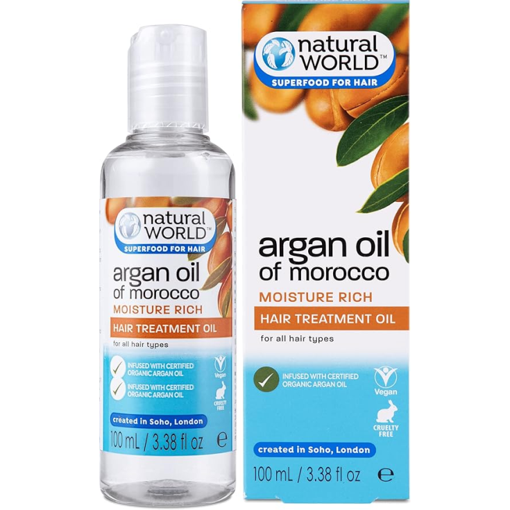 Natural World Aceite De Argán De Marruecos Húmedo