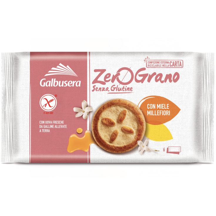 ZeroGrano Galletas Dulces Miel Millefiori Galbusera 220g