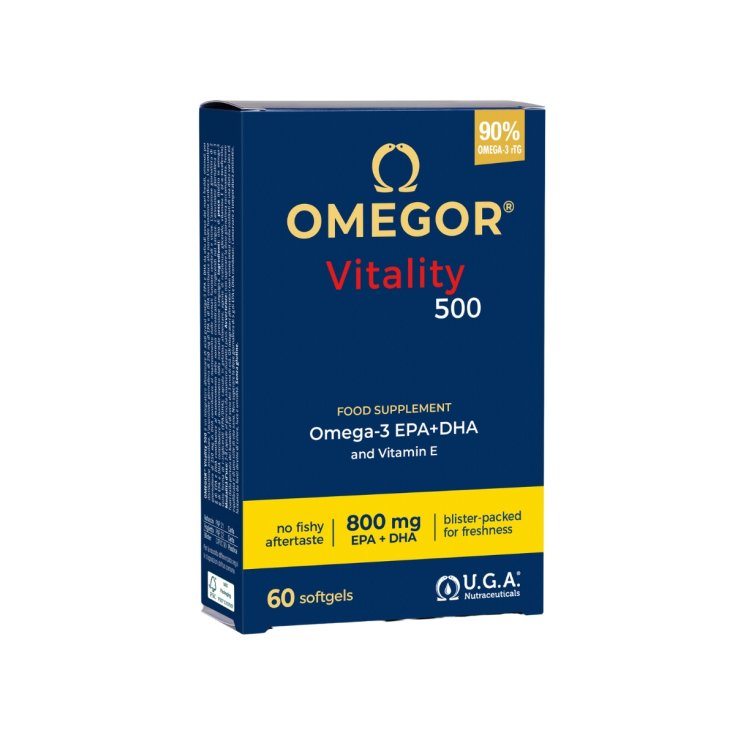 Omegor Vitality 500 Complemento Alimenticio 60 Cápsulas