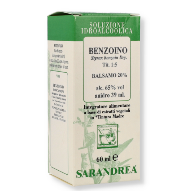 Sarandrea Benjuí Remedio Herbal En Gotas 60ml