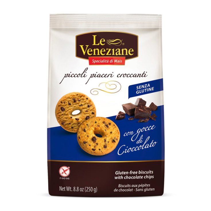 Galletas Le Veneziane Con Gotas De Chocolate Sin Gluten 250g