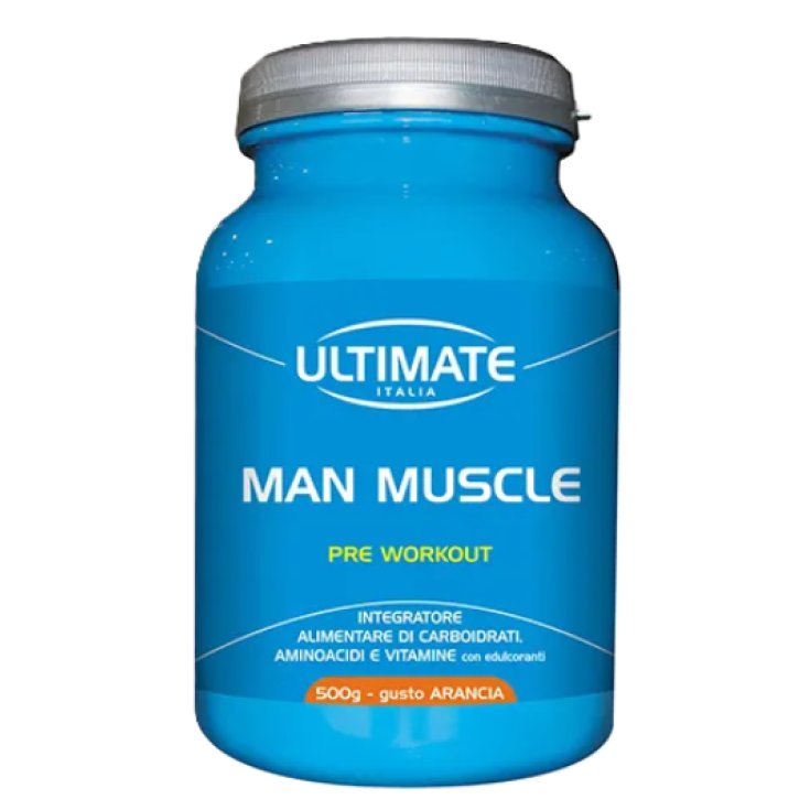 Ultimate Man Muscle Pre Entrenamiento Sabor Naranja 500gr