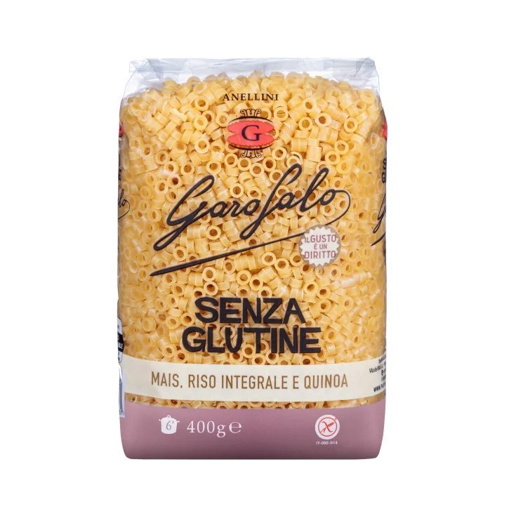 Anellini Pasta Sin Gluten Garofalo 400g