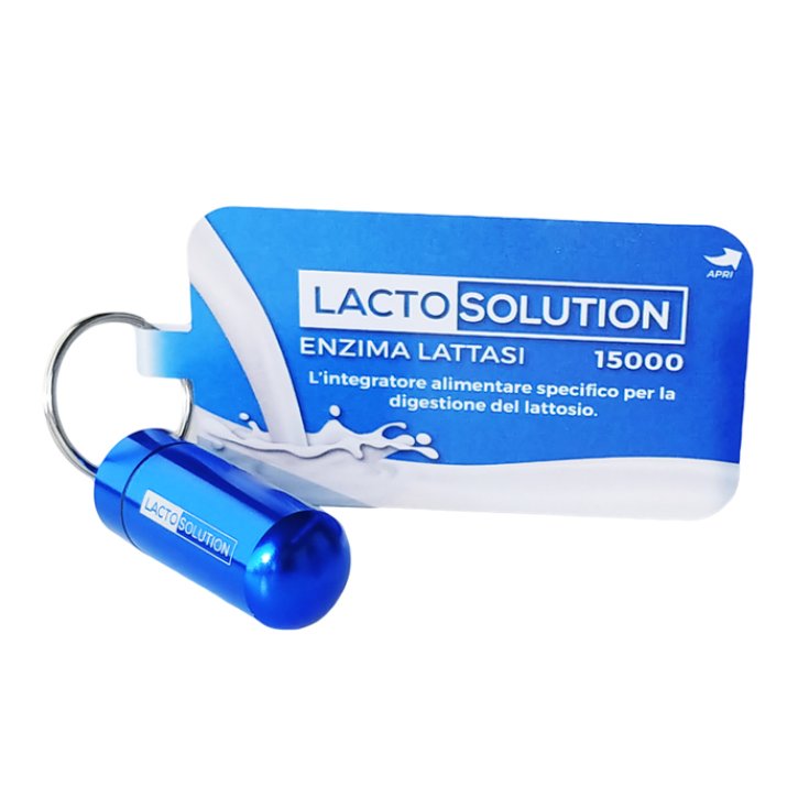 Lactosolution 15000 Lactasa Enzima Complemento Alimenticio Pastillero 15 Comprimidos