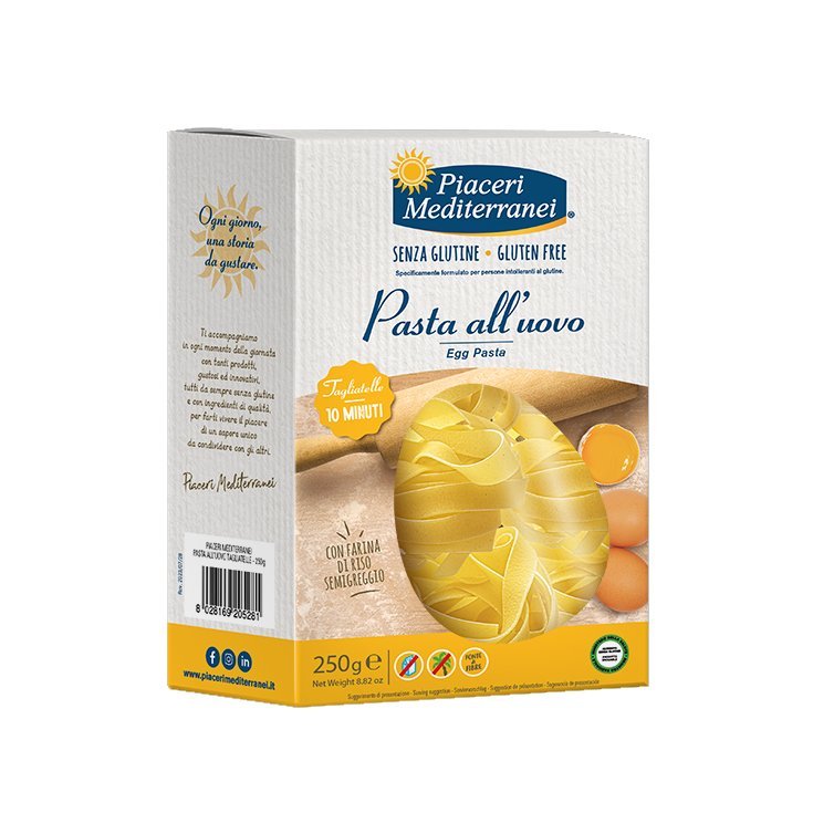 Piaceri Mediterranei Pasta al Huevo Tagliatelle Sin Gluten 250g