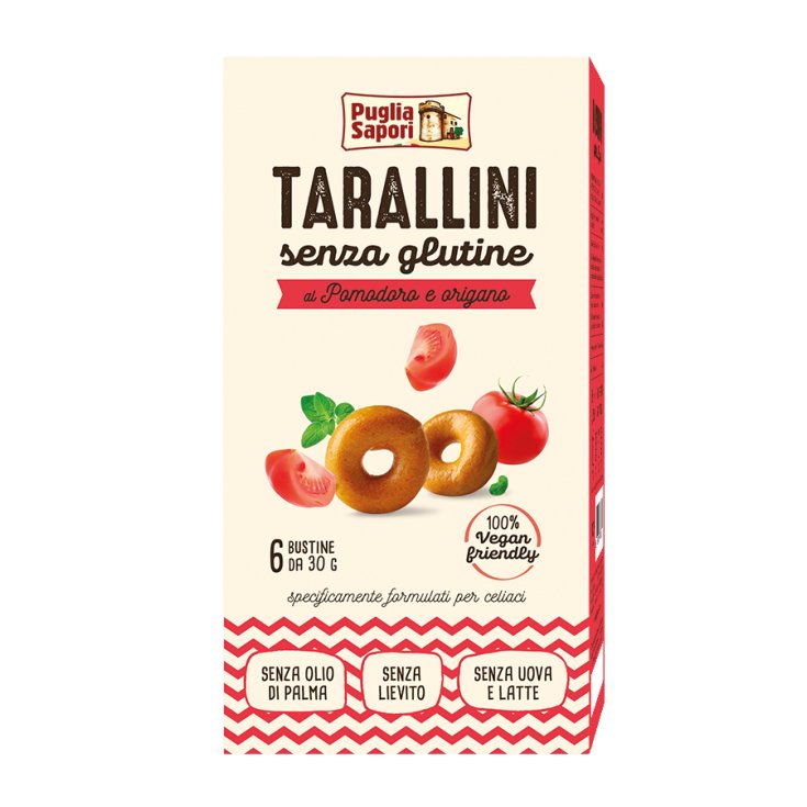 Puglia Sapori Tarallini Tomates Y Orégano Sin Gluten 100g