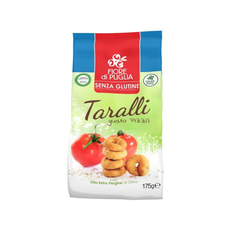 Fiore Di Puglia Taralli Gusto Pizza Con Aceite De Oliva Virgen Extra Sin Gluten 175g