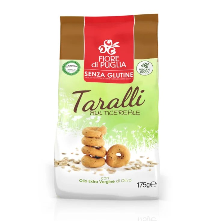 Fiore Di Puglia Taralli Multicereal Con Aceite De Oliva Virgen Extra Sin Gluten 175g