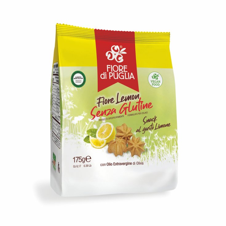 Fiore Di Puglia FioreLemon Snack Sabor Limón Con Aceite De Oliva Virgen Extra Sin Gluten 175g