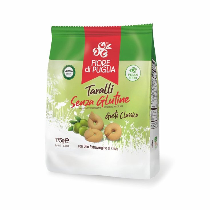 Fiore Di Puglia Taralli Sabor Clásico Con Aceite De Oliva Virgen Extra Sin Gluten 175g