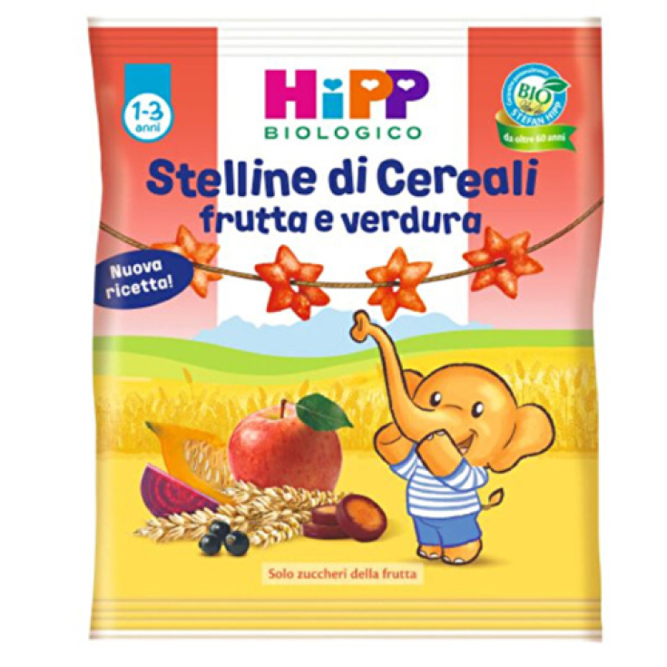 Estrellas de cereales de frutas y verduras orgánicas HiPP 30 g