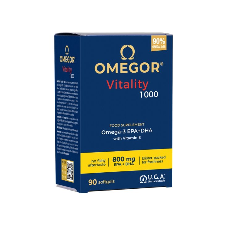 Omegor Vitality 1000 Complemento Alimenticio 90 Cápsulas