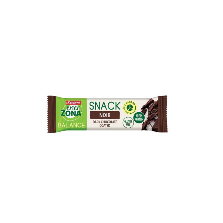 Snack Noir Recubierto de Chocolate Negro Enervit EnerZona® Balance 40-30-30 Barrita 33g