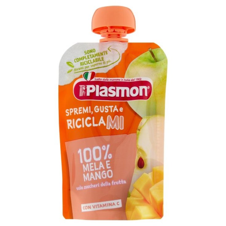 Squeeze Gusta E Riciclami Manzana Y Mango Plasmon 100g