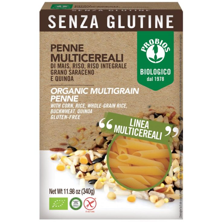 Pasta Penne Multicereales Sin Gluten Probios 340g