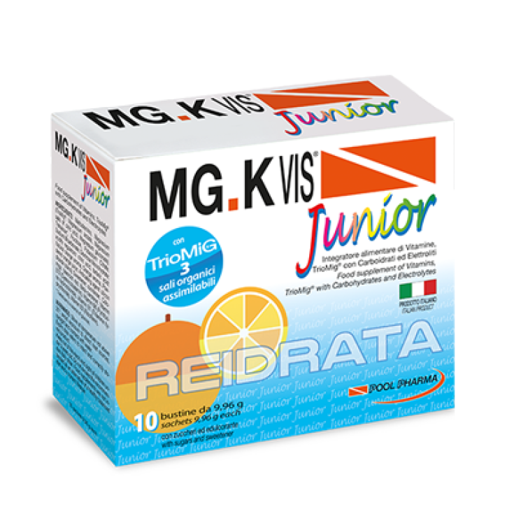 MG.K VIS Rehidratante Junior Orange Pool Pharma 10 Sobres