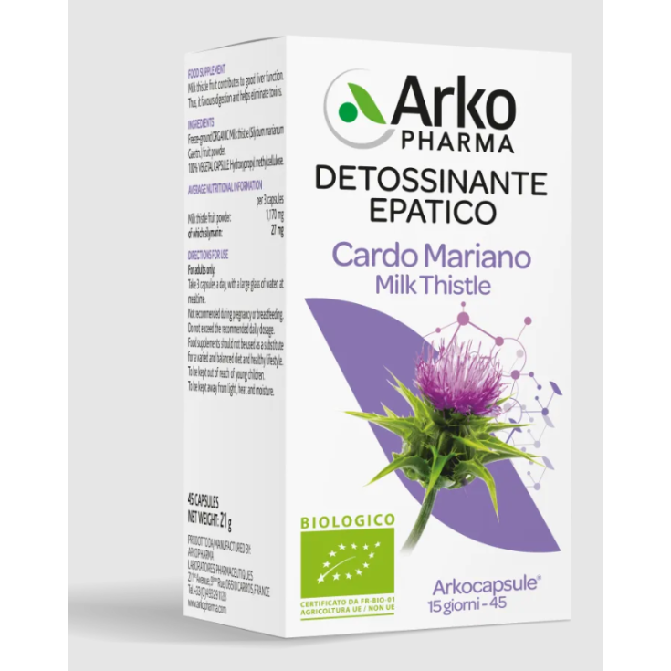 Cardo mariano Arkopharma 45 Arkocápsulas
