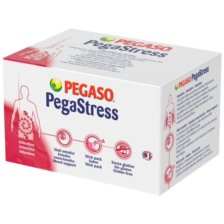 Pegaso® PegaStress® Suplemento alimenticio Paquete de 28 sobres