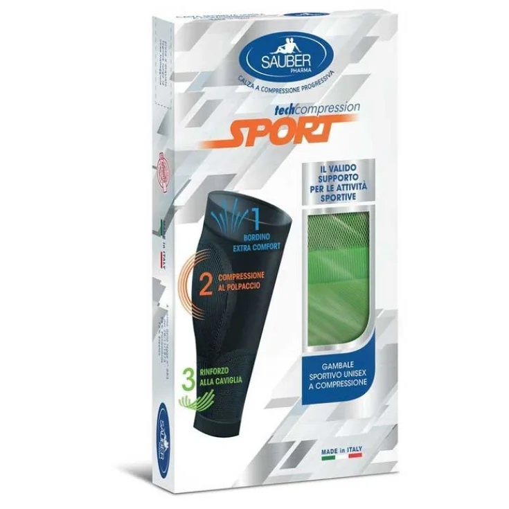 Zapatilla Sauber Sport Unisex Compresión Progresiva Color Verde Fluo Talla XL