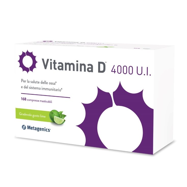 Vitamina D 4000 UI Metagenics™ 168 Comprimidos Masticables